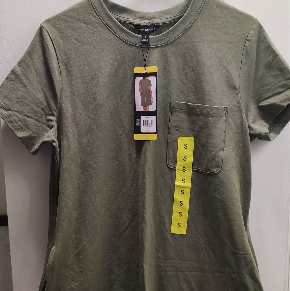 Banana Republic Women's Size S /Green Short SleevesT Shirt Dress